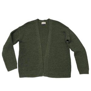 Universal Thread Forest Green Open Front Knit Cardigan